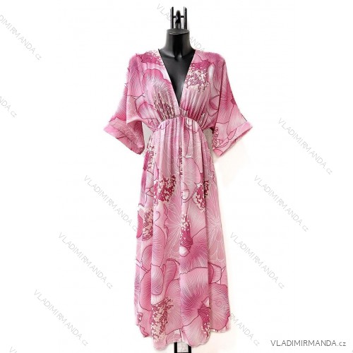 Langärmeliges Sommerkleid für Damen (Einheitsgröße S/M) ITALIAN FASHION IMPES238990 pink 40/42