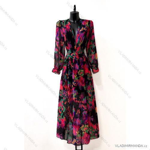 Langärmeliges Sommerkleid für Damen (Einheitsgröße S/M) ITALIAN FASHION IMPES238990