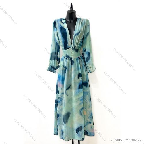 Langärmeliges Sommerkleid für Damen (Einheitsgröße S/M) ITALIAN FASHION IMPES238990