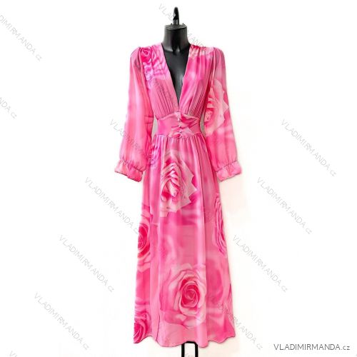 Langärmeliges Sommerkleid für Damen (Einheitsgröße S/M) ITALIAN FASHION IMPES238990