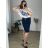 Šaty letní na ramínka dámské (S/M ONE SIZE) ITALSKÁ MÓDA IMPBB22B21841 44 blau