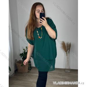 Shirt verlängert 3/4 Langarm Damen (L/XL/2XL ONE SIZE) ITALIAN FASHION IM423025