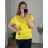 Kurzarm-Tunika für Damen in Übergröße (2XL/3XL/4XL Einheitsgröße) ITALIAN FASHION IMC23080