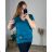 Kurzarm-Tunika für Damen in Übergröße (2XL/3XL/4XL Einheitsgröße) ITALIAN FASHION IMC23080