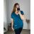 Kurzarm-Tunika für Damen in Übergröße (2XL/3XL/4XL Einheitsgröße) ITALIAN FASHION IMC23080/DU