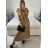 Shirt verlängert 3/4 Langarm Damen (L/XL/2XL ONE SIZE) ITALIAN FASHION IM423025
