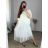Langes Kleid mit Pullover Damen Übergröße (46/48) ITALIAN FASHION IMWEC24027 -   weiß -   46/48