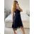 Elegantes Sommerkleid mit Trägern für Damen (Einheitsgröße S/M) ITALIAN FASHION IMPSH222053A/DU -   rot Ziegel -   S / M