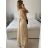 Langes Party-Elegantes Sommerkleid für Damen (Einheitsgröße S/M) ITALIAN FASHION IMPSH233584 Rosa S/M