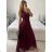 Langes Party-Elegantes Sommerkleid für Damen (Einheitsgröße S/M) ITALIAN FASHION IMPSH233584 Rosa S/M