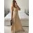 Langes Party-Elegantes Sommerkleid für Damen (Einheitsgröße S/M) ITALIAN FASHION IMPSH233584 Rosa S/M