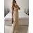 Langes Party-Elegantes Sommerkleid für Damen (Einheitsgröße S/M) ITALIAN FASHION IMPSH233584 Rosa S/M