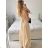 Langes Party-Elegantes Sommerkleid für Damen (Einheitsgröße S/M) ITALIAN FASHION IMPSH233584 Rosa S/M