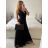 Langes Party-Elegantes Sommerkleid für Damen (Einheitsgröße S/M) ITALIAN FASHION IMPSH233584 Rosa S/M