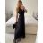 Langes Party-Elegantes Sommerkleid für Damen (Einheitsgröße S/M) ITALIAN FASHION IMPSH233584 Rosa S/M