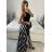 Langes ärmelloses Sommerkleid für Damen (Einheitsgröße S/M) ITALIAN FASHION IMM23M3667