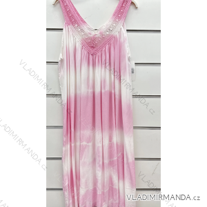 Langes trägerloses Pailletten-Partykleid für Damen (Einheitsgröße S/M) ITALIAN FASHION IMPSH233348