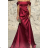 Langes, elegantes Carmen-Kurzarmkleid für Damen (S/M EINHEITSGRÖSSE) ITALIAN FASHION IMPSH246590