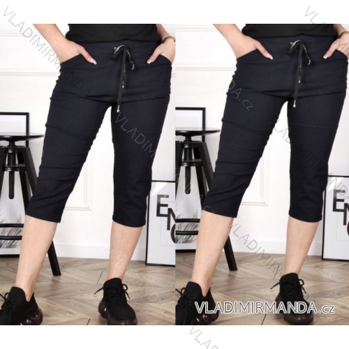 Damen-Set aus langen Hosen und Langarmhemd in Übergröße (L/XL/2XL Einheitsgröße) POLISH FASHION IMWT23BELLA -   schwarz -   56/58