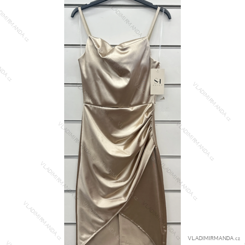 Trägerloses langes Partykleid für Damen (Einheitsgröße S/M) ITALIAN FASHION IMPSH2360055