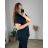 Tunika mit Anhänger Kurzarm Damen Übergröße (3XL/4XL ONE SIZE) ITALIAN FASHION IMC24183