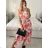 Kleid mit 3/4 Ärmeltasche für Damen (uni sl) ITALIAN Fashion IM3181746