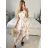Kleid mit 3/4 Ärmeltasche für Damen (uni sl) ITALIAN Fashion IM3181746 S / M pink