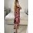 Kleid mit 3/4 Ärmeltasche für Damen (uni sl) ITALIAN Fashion IM3181746 S / M pink