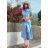 Kurzärmliges Damen-Hemdkleid mit Gürtel (S/M ONE SIZE) ITALIAN FASHION IMM23BR1985