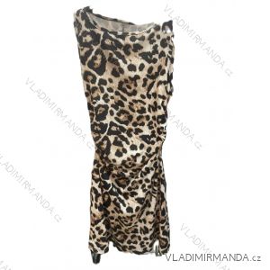 Langes trägerloses Sommerkleid aus Satin für Damen (S / M / L ONE SIZE) ITALIAN FASHION IMM22694