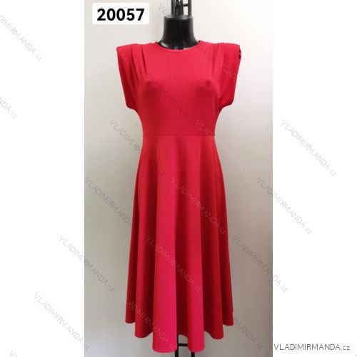 Langes trägerloses Sommerkleid aus Satin für Damen (S / M / L ONE SIZE) ITALIAN FASHION IMM22694