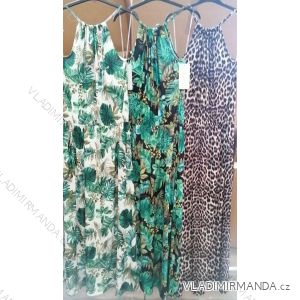 Langes Sommer Damenkleid (uni s-m) ITALIAN FASHION IMM20119