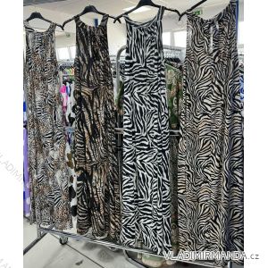 Damen Icecool Sommer ärmelloses langes Kleid (S/M/L Einheitsgröße) ITALIAN FASHION IMM24M2942G