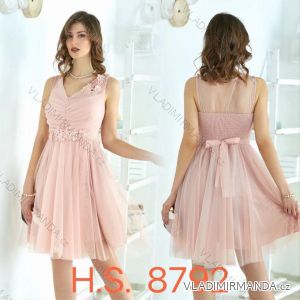 Elegantes, kurzes, ärmelloses Party-Damenkleid aus Tüll (Einheitsgröße S/M) ITALIAN FASHION IMM239074