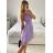 Šaty elegantní společenské na ramínka dámské (S/M ONE SIZE) ITALSKÁ MÓDA IMHMS23139/DU