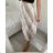 Mittellanger Satinrock für Damen (Einheitsgröße S/M) ITALIAN FASHION IMM23UN6886 S / M beige