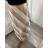 Mittellanger Satinrock für Damen (Einheitsgröße S/M) ITALIAN FASHION IMM23UN6886 S / M beige