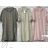 Langes Chiffon-Kurzarmkleid für Damen (S/M ONE SIZE) ITALIAN FASHION IMWGM23456