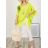 Langes Chiffon-Kurzarmkleid für Damen (S/M ONE SIZE) ITALIAN FASHION IMWGM23456