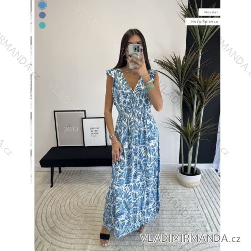 Sommerkleid Carmen aus Musselin für Damen (Einheitsgröße S/M) ITALIAN FASHION IMWE231506