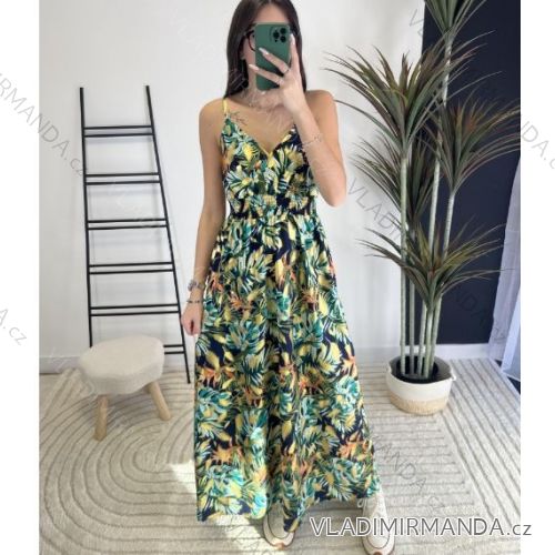 Sommerkleid Carmen aus Musselin für Damen (Einheitsgröße S/M) ITALIAN FASHION IMWE231506