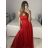 Trägerloses langes Partykleid für Damen (Einheitsgröße S/M) ITALIAN FASHION IMPSH2360055 lila S / M
