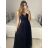 Trägerloses langes Partykleid für Damen (Einheitsgröße S/M) ITALIAN FASHION IMPSH2360055 lila S / M