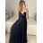 Trägerloses langes Partykleid für Damen (Einheitsgröße S/M) ITALIAN FASHION IMPSH2360055 lila S / M