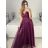 Trägerloses langes Partykleid für Damen (Einheitsgröße S/M) ITALIAN FASHION IMPSH2360055 lila S / M