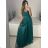 Trägerloses langes Partykleid für Damen (Einheitsgröße S/M) ITALIAN FASHION IMPSH2360055 lila S / M