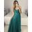 Trägerloses langes Partykleid für Damen (Einheitsgröße S/M) ITALIAN FASHION IMPSH2360055 lila S / M
