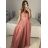 Trägerloses langes Partykleid für Damen (Einheitsgröße S/M) ITALIAN FASHION IMPSH2360055 -   růžová starorůžová -   S / M