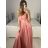 Trägerloses langes Partykleid für Damen (Einheitsgröße S/M) ITALIAN FASHION IMPSH2360055 -   růžová starorůžová -   S / M