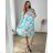 Übergroßes 3/4-Langarmkleid für Damen (S/M EINHEITSGRÖSSE) ITALIAN FASHION IMWGB231731 weiß 52/54